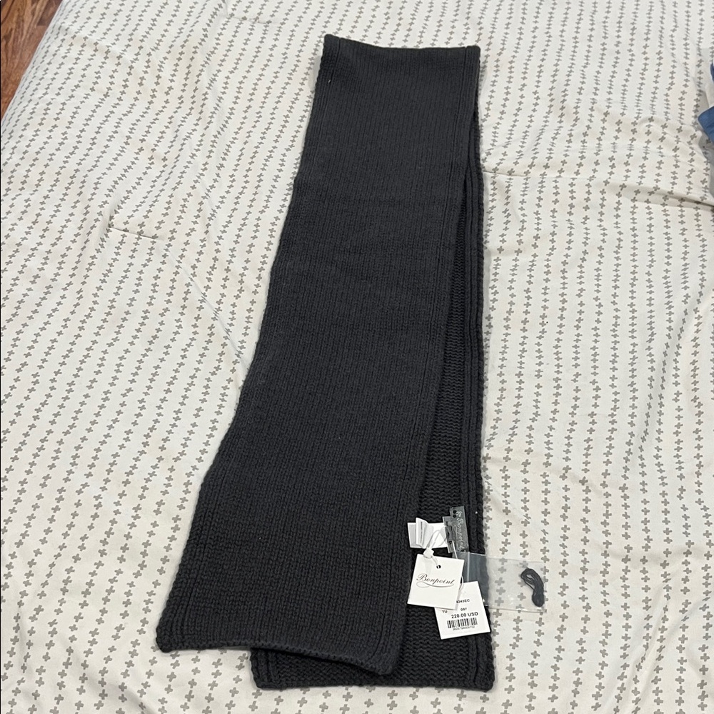 Bonpoint Dark Gray Kids Scarf